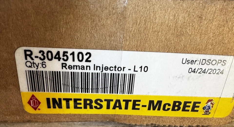 Cummins L10 Reman Injector Set Of 6 3045102 - Image 1 of 1