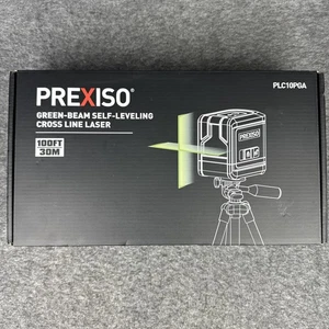 PREXISO Laser Wasserwaage Stativ, 100 Fuß Dual Module Selbstnivellierender Kreuzlinienlaser - Bild 1 von 6