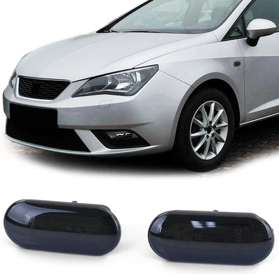 Für Seat Ibiza 6K 6L 6J Toledo Leon 1M 1P Mii LED Seitenblinker Blinker Schwarz - Bild 1 von 4
