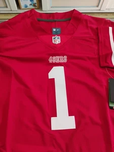 Kids Football Jersey 49ers #1.  Size XL - Picture 1 of 9