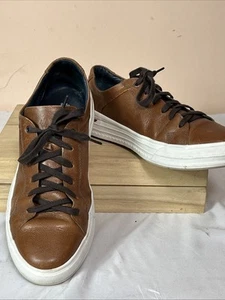 Johnson & Murphy Brown Leather Athletic Shoes Size 11M - Picture 1 of 13