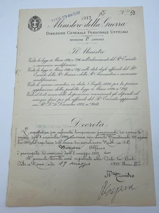 Autograph PIETRO GAZZERA (†1953)-Minister of War-signed off. decree 1933-WWII - Picture 1 of 5