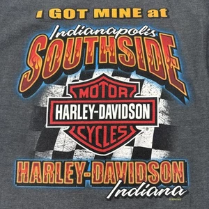 HARLEY DAVIDSON SOUTHSIDE INDIANAPOLIS, INDIANA GRAPHIC T SHIRT MEN'S SIZE M - Picture 1 of 13