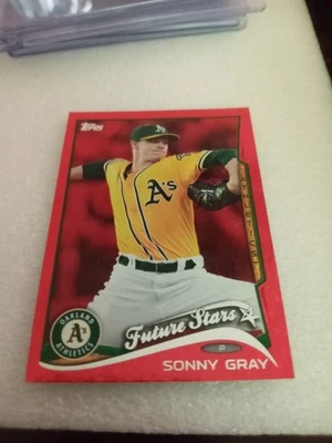2014 Topps Baseball #508 Future Stars Sonny Gray Red Hot Foil Parallel NM-Mint - Image 1 of 2