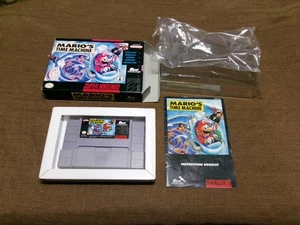#642 Mario's Time Machine Nintendo SNES Game, Box & Manual Tested & Working - Picture 1 of 19