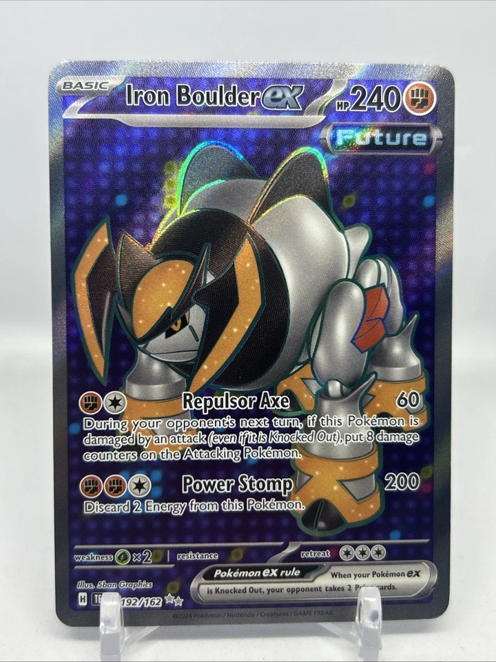 Iron Boulder ex 192/162 SV05: Temporal Forces NM Pokemon Card TCG - Image 1 of 2