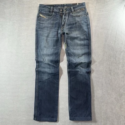 Jeans Diesel Hombre 31x33 Azul Paddom Especial Pierna Recta Denim Italia Bordado Foto 1 de 4
