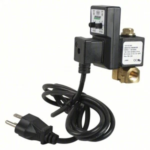 Válvula de drenaje automática eléctrica temporizada SPEEDAIRE 13X524: tubo NPT de 1/4 pulgada, drenaje de 1/4 pulgada - Imagen 1 de 7