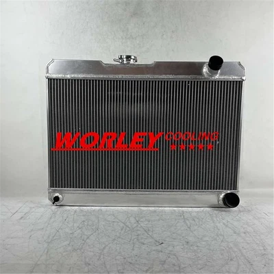NJ-3 Row Aluminum Radiator for 1963 Pontiac LeMans V8 Engine #CC63 MT manual new — 第 1/4 张图片