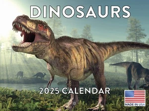 Dinosaur Calendar 2025 Kids Monthly Wall Calender 12 Month - Picture 1 of 6