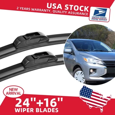 Set of 24" 16" Windshield Wiper Blade Set for Kia Forte 2020-2021 Forte5 2020 - Image 1 of 4