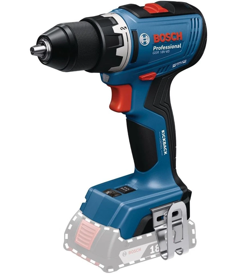 BOSCH PROFESSIONAL Bosch Akku-Bohrschrauber GSR 18V-65 (06019N3200)