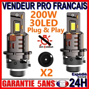 2 AMPOULE A LED D2S D2R VENTILE BLANC XENON 6500K POUR PHARE VOITURE CANBUS 200W - Foto 1 di 23