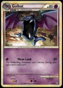 Golbat Uncommon - HGSS Unleashed 30/95 2010 LP+ Pokemon Card - Picture 1 of 2
