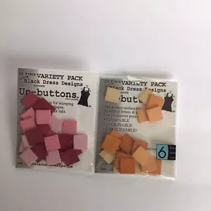 Variety Pack Little Black Dress Designs  Un-Buttons-lot of 2 - Picture 1 of 3