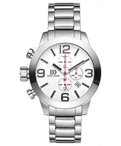 Danish Design IQ62Q916 48mm Chronograph Stainless Steel Quartz Sport Men's Watch - Picture 1 of 1