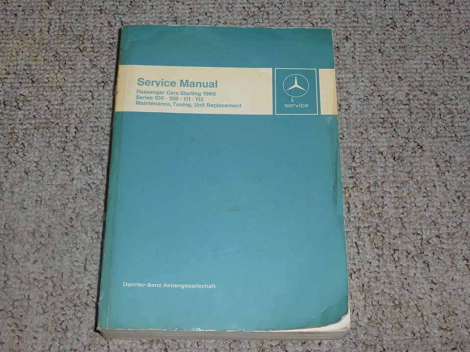 1968-1973 Mercedes Benz 280S 280SE Service Repair Manual 1969 1970 1971 1972 - Image 1 of 4
