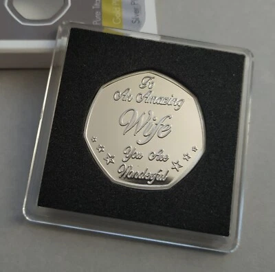 "To An Amazing Wife" Happy Birthday - Coin / Gift / Metal Present