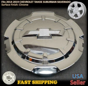 ONE 2014-2018 Chevy Silverado Tahoe Suburban # 5651 Chrome Wheel Center Cap NEW - Picture 1 of 2
