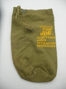 vintage Hasbro Ceji Arbois GI ACTION JOE MAN TEAM Accessoire/vetement Sac - Foto 1 di 5
