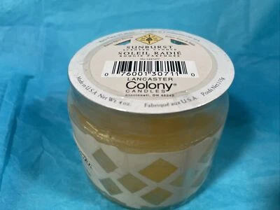 Vela perfumada Lancaster Colony Sunburst 4 onzas 25-30 horas tiempo de combustión mecha única Foto 1 de 4
