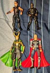 Marvel Universe Figure Lot Thor Loki Nick Fury Hawkeye 3.75" Hasbro 2011 2012 - Picture 1 of 2