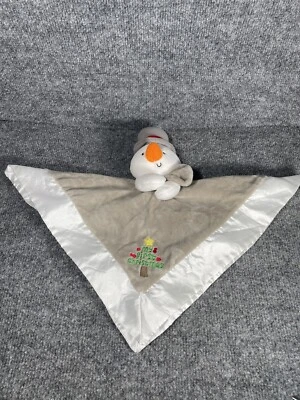 Manta de seguridad Baby Gund muñeco de nieve Lovey "Baby's 1st Christmas" Lovie Nunu Foto 1 de 4