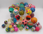 Lot of 51 Superball Rubber Bouncy Balls Rainbow Marble Swirl Vtg to Current