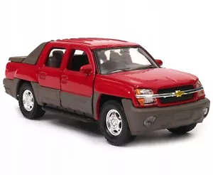 WELLY DieCast 1:34-39 CHEVROLET AVALANCHE 2002 ROSSO nuovo modello auto metallo in scatola - Foto 1 di 7