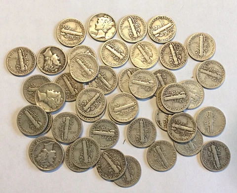 Mercury Dimes - RANDOM PICK - FREE SHIPPING - As Shown Cover
