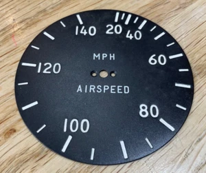 ORIGINAL AIRSPEED INDICATOR FACE - 20-140 MPH -NOS - Picture 1 of 2