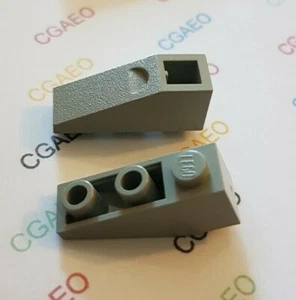 2 X Lego 4287 Slope, Inverted 33 3 x 1 LIGHT GRAY - Imagen 1 de 1