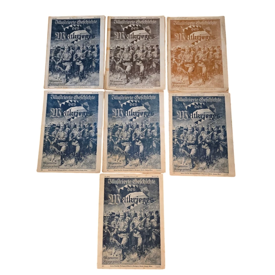 Illustrierte Geschichte De Weltkrieges WWI illustrated war history germany - Image 1 of 4