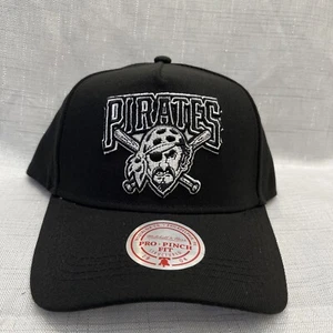 Pittsburgh Pirates Black Snapback Hat Cap Mitchell & Ness MLB Baseball - Picture 1 of 5