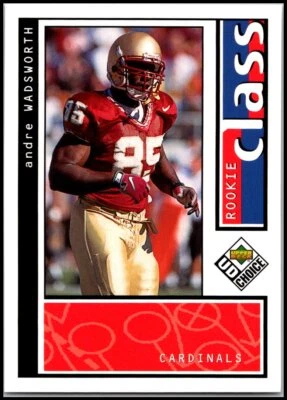 1998 UD Choice #196 Andre Wadsworth - Rookie Class RC FREE SHIPPING! - Image 1 of 2