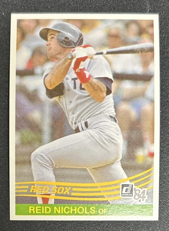 1984 Donruss Reid Nichols Baseball Card #614 Red Sox OF EXMT O/C - Image 1 of 2