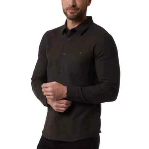 32 Degrees Men's Stretch Button-Up Shirt Long Sleeve Cotton Blend Pocket Casual - Picture 1 of 11