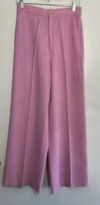 LEVIS For Me 70s vintage Pink Wool flare pants Wide Leg High Raise Approx 28x30 - Picture 1 of 12