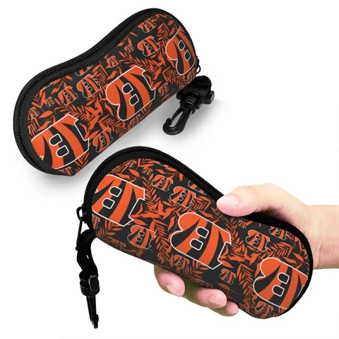 Cincinnati Bengals Fans Lightweight Eyewear Bag Printed Glasses Case 6.7*3.1in Cover