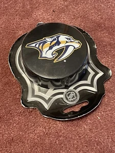 Vintage Official NHL Nashville Predators  Team Logo SOUVENIR PUCK NEW Sher-Wood - Picture 1 of 4