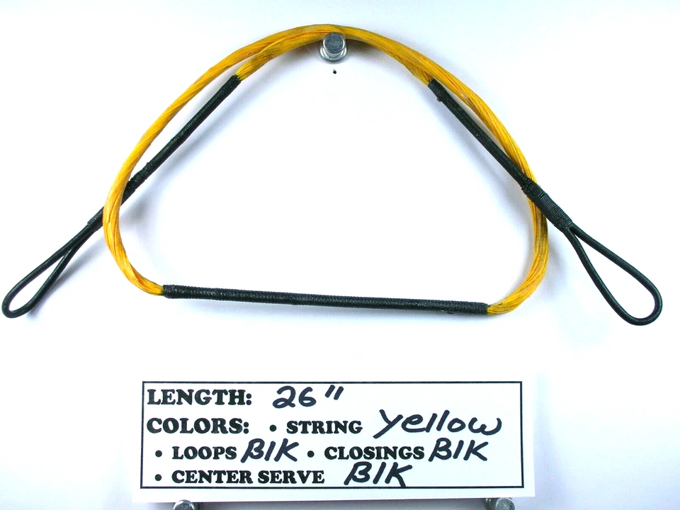 *YELLOW* Crossbow String Excalibur Micro series 26 inch Handmade  - Image 1 of 1