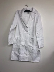 Cherokee Womens Scrubs 36” Lab Coat, White,X-Small - Picture 1 of 3