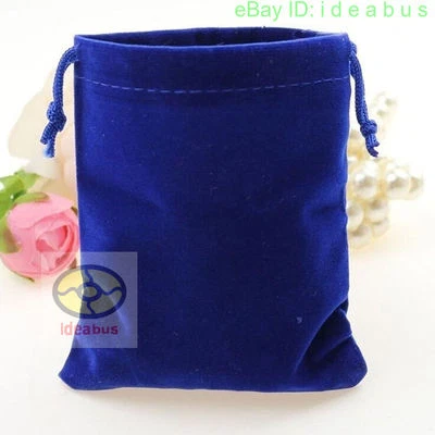 12/25/50/100 un. Bolsa de terciopelo para joyería boda fiesta favor bolsa de regalo 4x3" 4,7"x3,5" Foto 1 de 4