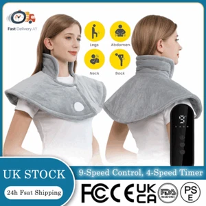9 Heating Settings for Neck & Shoulder Collar Electric Warming Heating Pad Heat - Picture 1 of 15