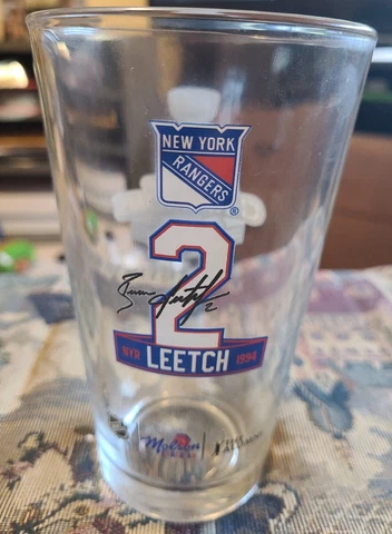 Molson Alumni Glass New York Rangers Brian Leetch Cover