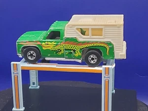 VINTAGE HOT WHEELS BW BLACKWALL BACKWOODS BOMB GREEN WITH DRAGON TAMPO NICE - Picture 1 of 6