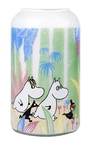 Moomin Glass Vase Moomin in the Jungle 12 cm Muurla - Picture 1 of 4