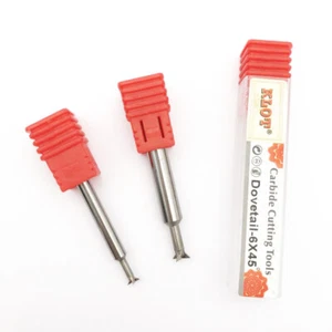 Tungsten Dovetail Milling Cutter Solid Carbide 2mm-20mm 45°60°75° End Mill 55D - Foto 1 di 4
