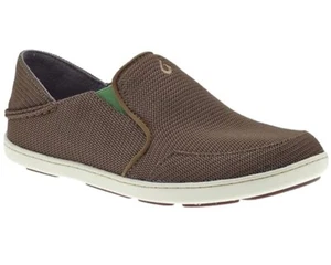Olukai Nohea Mesh Loafers Men's 13 Mustang/Lime Peel Casual Slip On Shoes - Picture 1 of 12