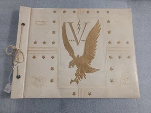 American Eagle Scrapbook with Plane and Tanks 13 1/2 x 10 1/2 - Picture 1 of 21
